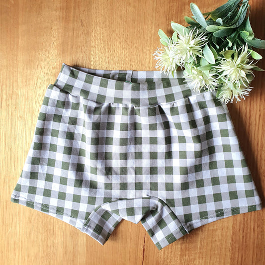 Olive Green Gingham