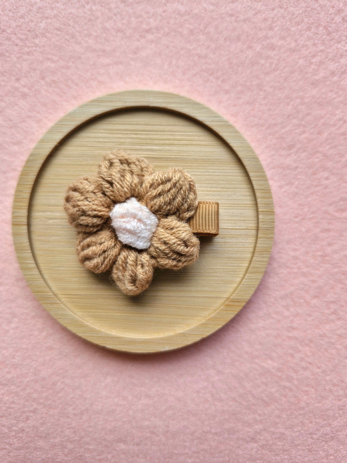 Woollen Flower Hair Clip