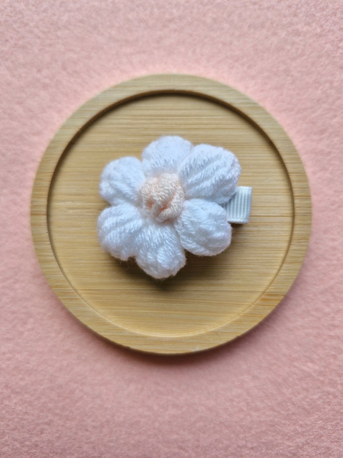 Woollen Flower Hair Clip