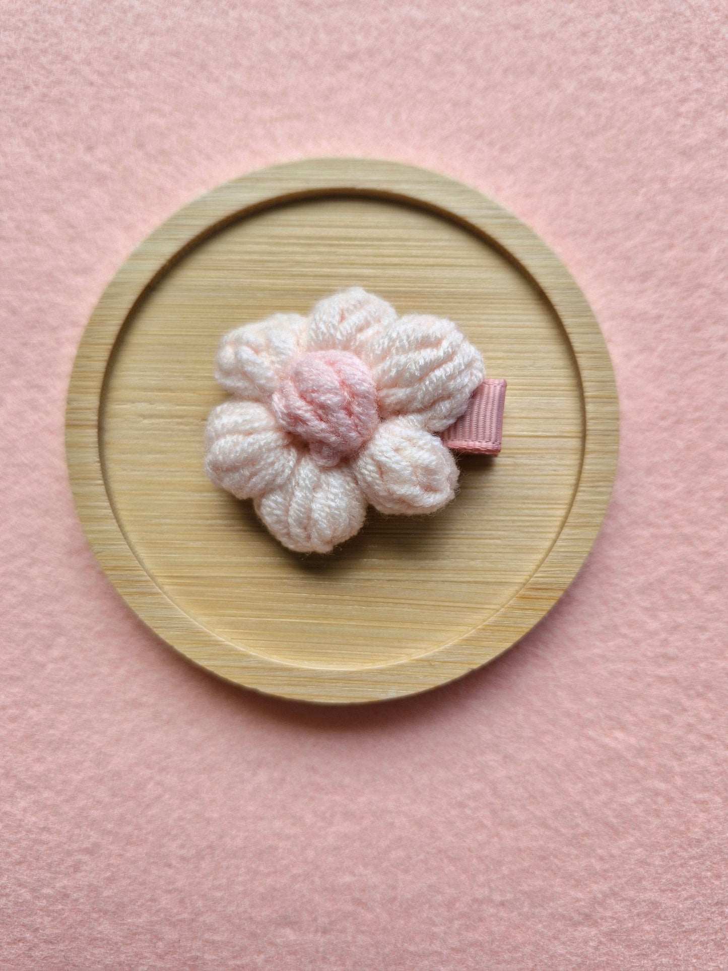 Woollen Flower Hair Clip