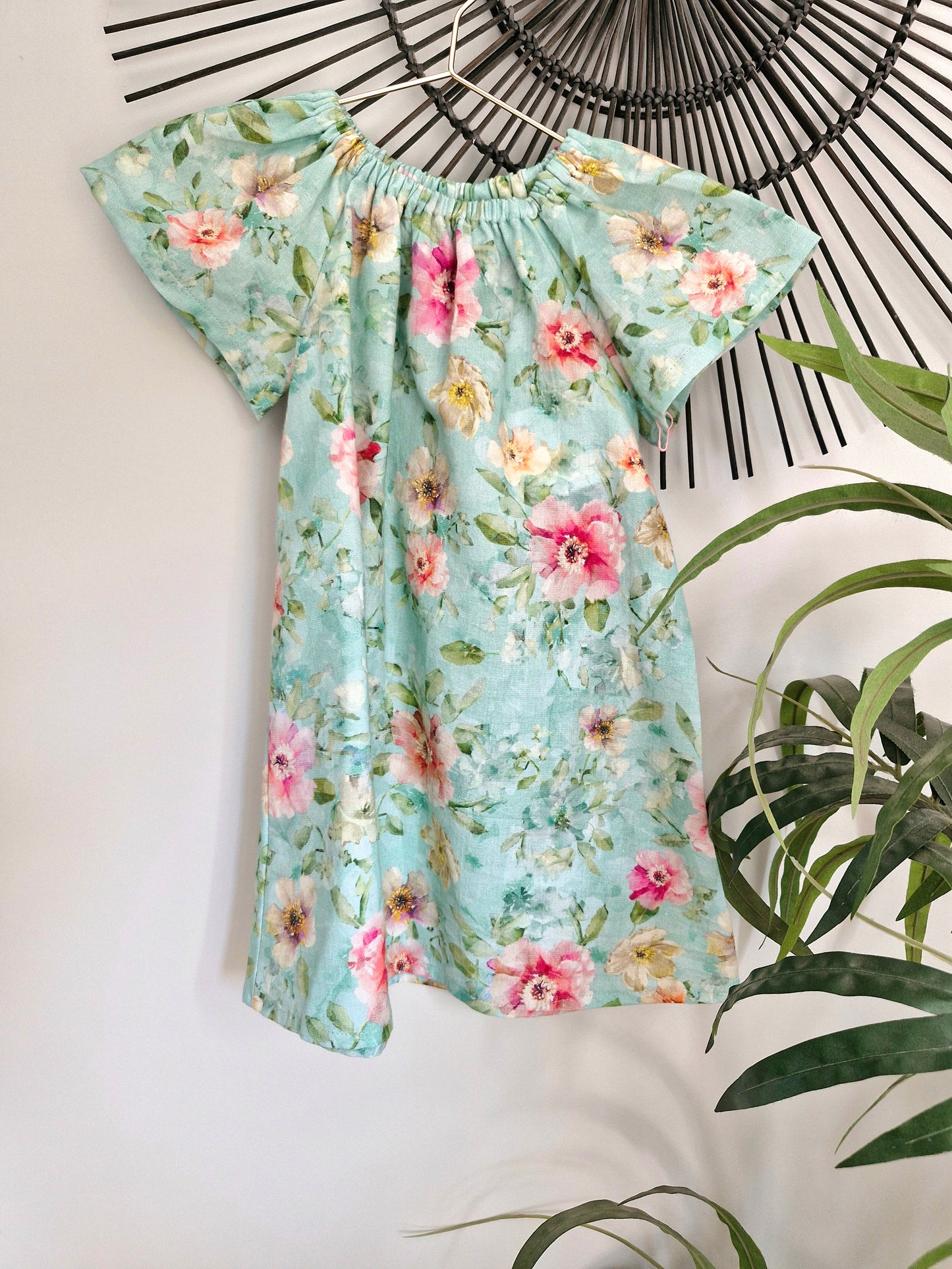 Seaside Dress - Mint Floral