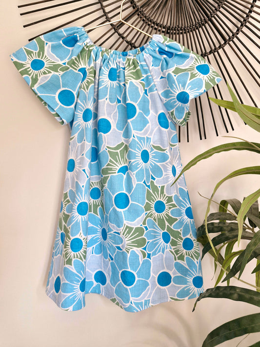 Seaside Dress - Blue Poppy