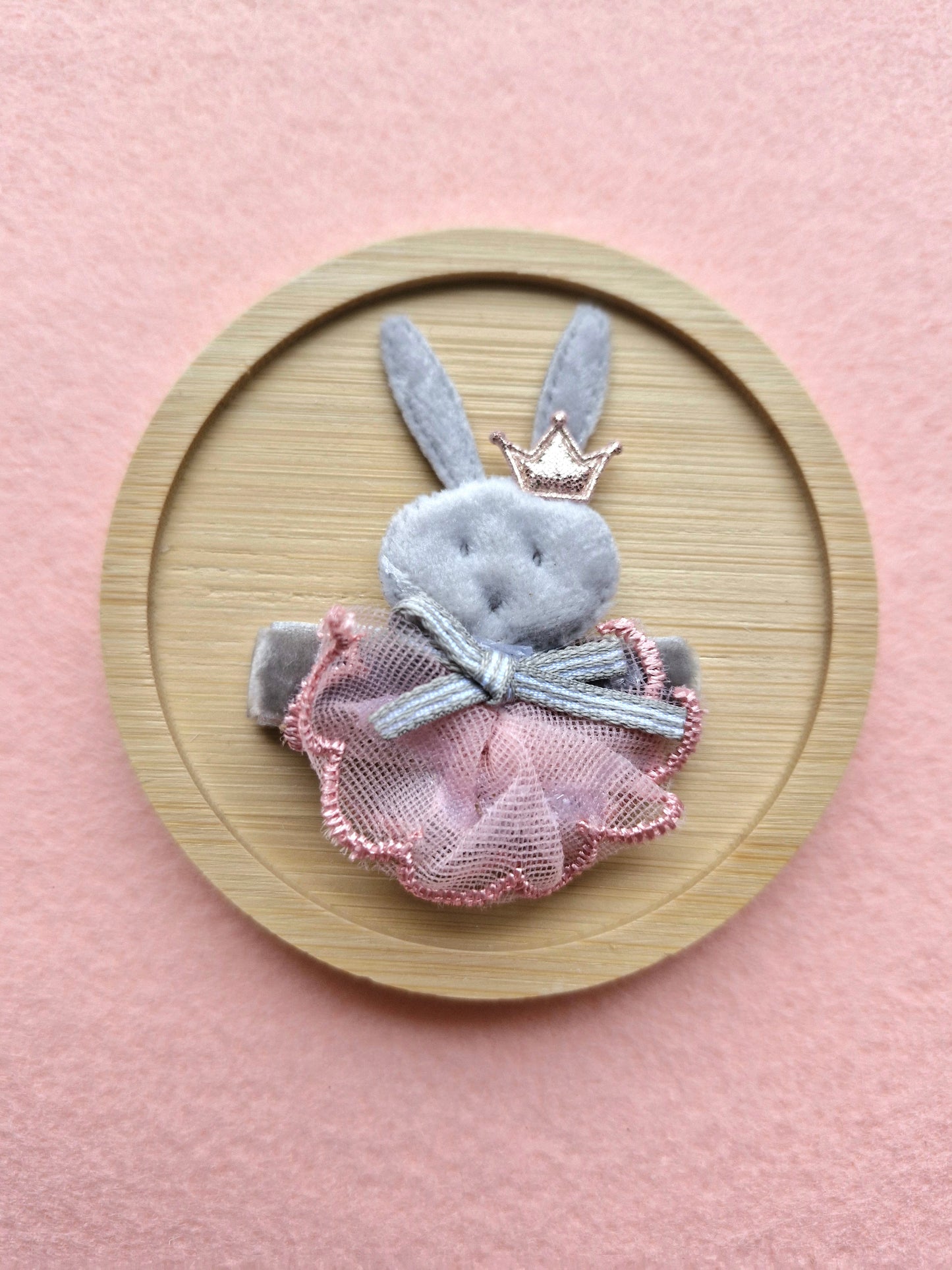 Cute Rabbit Mesh Skirt Hair Clip