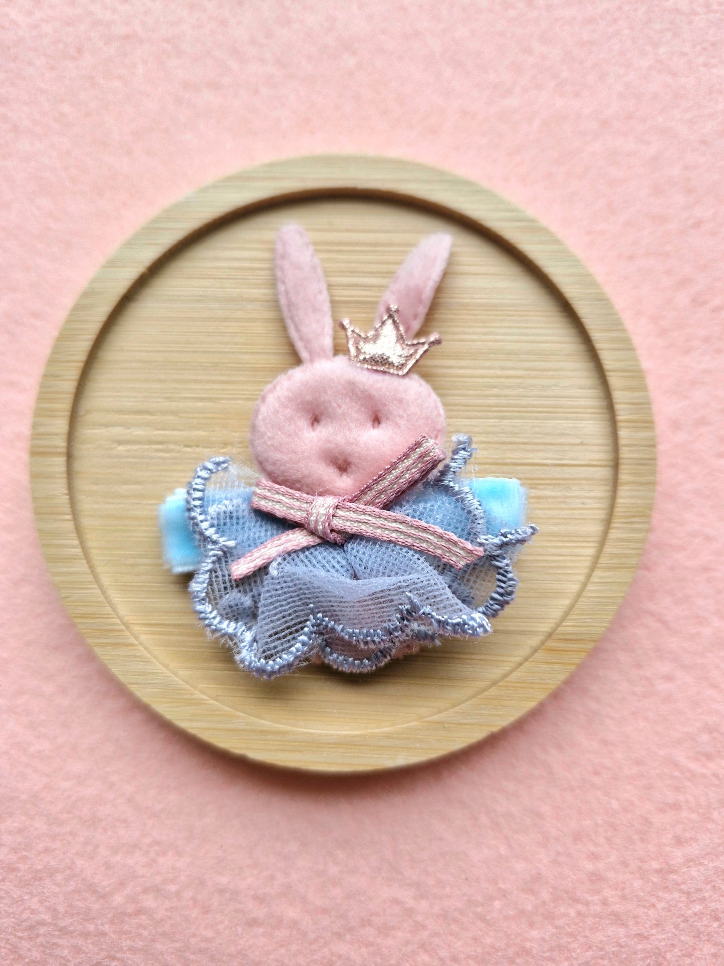 Cute Rabbit Mesh Skirt Hair Clip