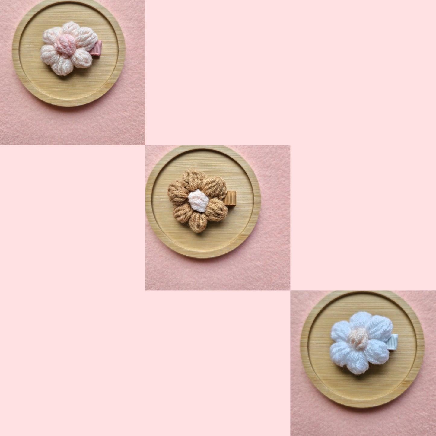 Woollen Flower Hair Clip